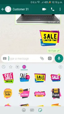 Sales Stickers android App screenshot 3