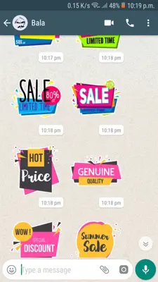 Sales Stickers android App screenshot 4