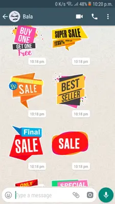 Sales Stickers android App screenshot 5